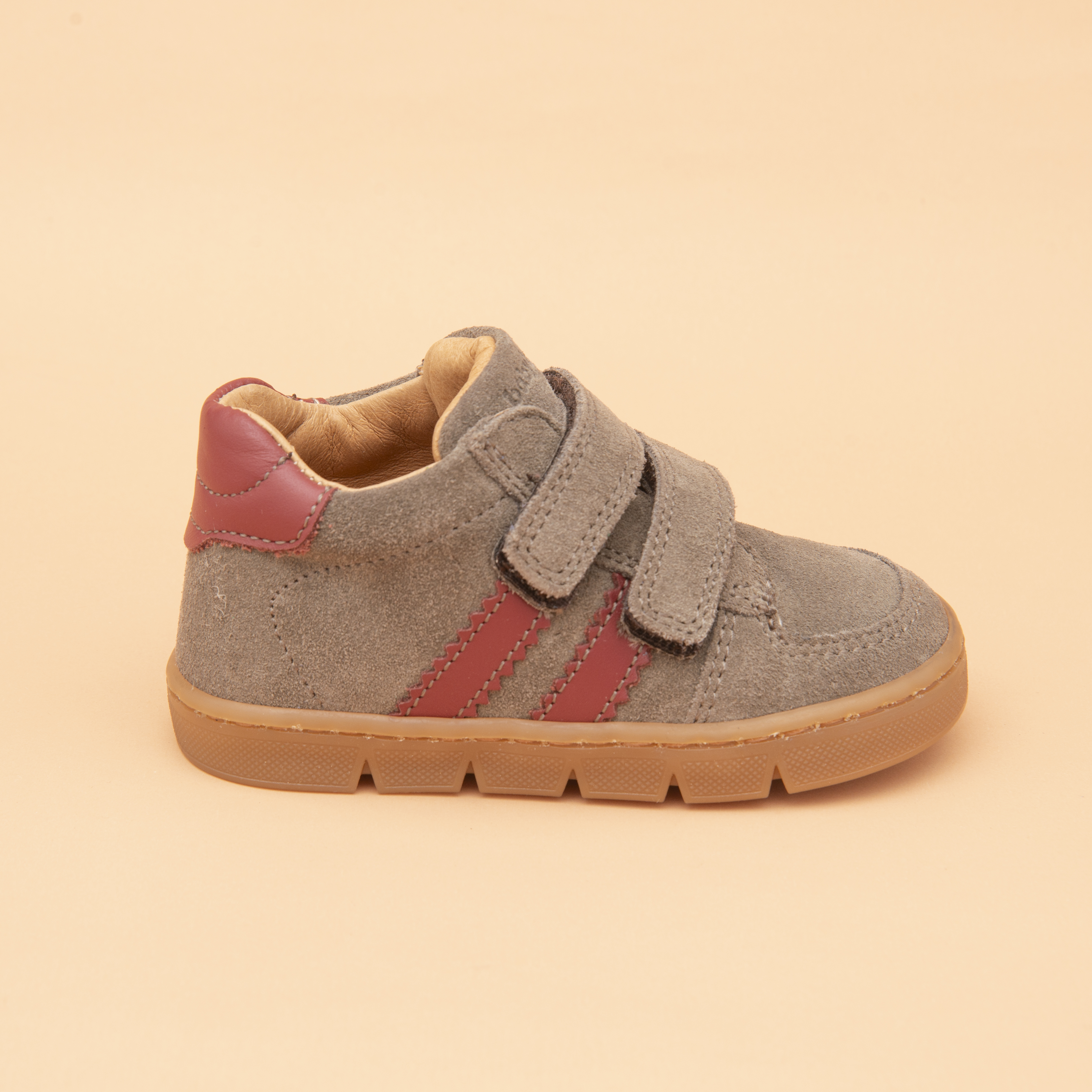 FAREL VELCRO-VELOUR TAUPE (420-252)