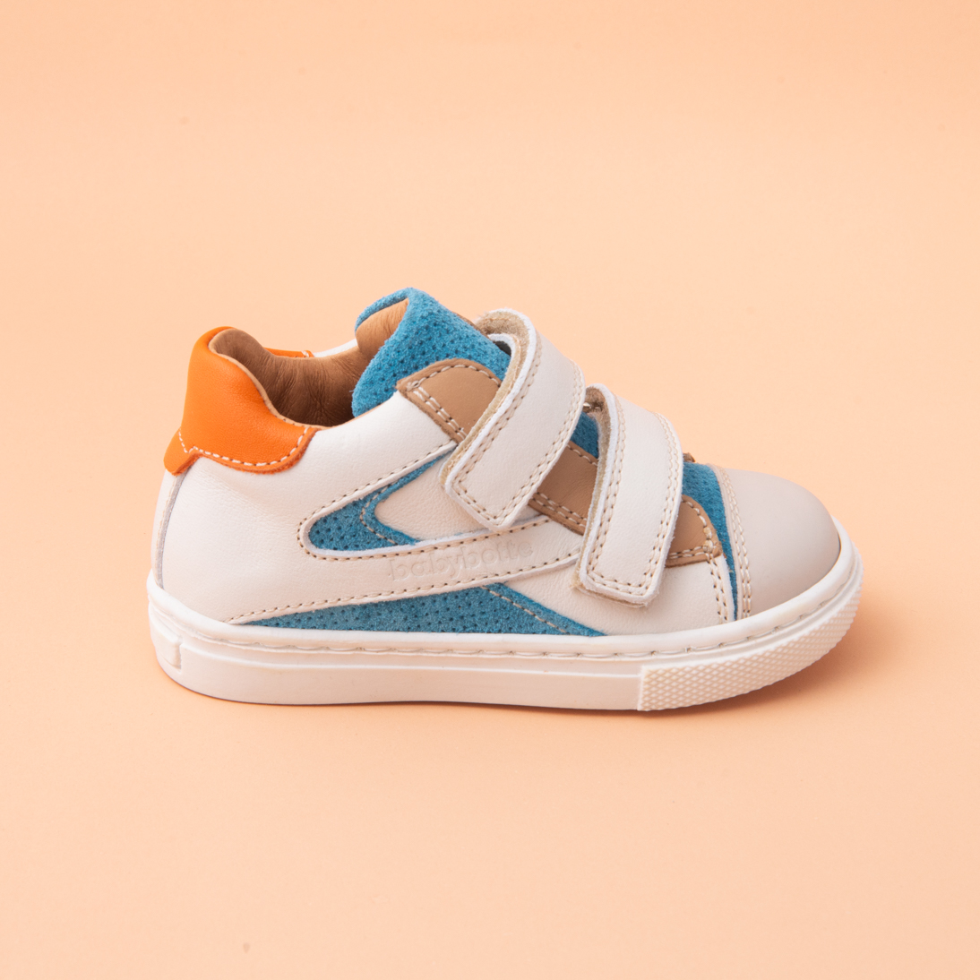 ANDROID VELCRO-CUIR BLANC CASSE (607-251)