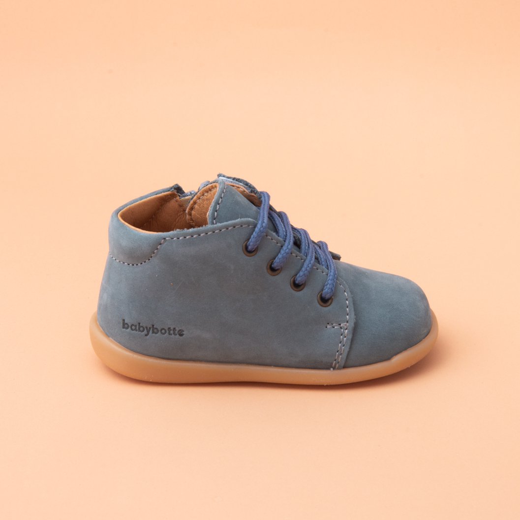 FREDY ZIP-NUBUCK BLEU POUDRE (405-251)