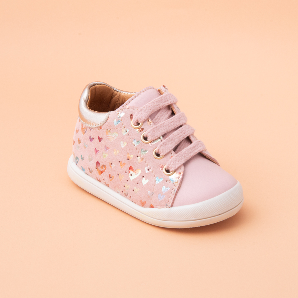 FASTY ZIP-CUIR IMPRIME VLEUX ROSE (320-251)