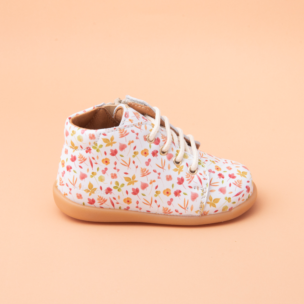 FREDY ZIP-CUIR IMPRIME BLANC (326-251)