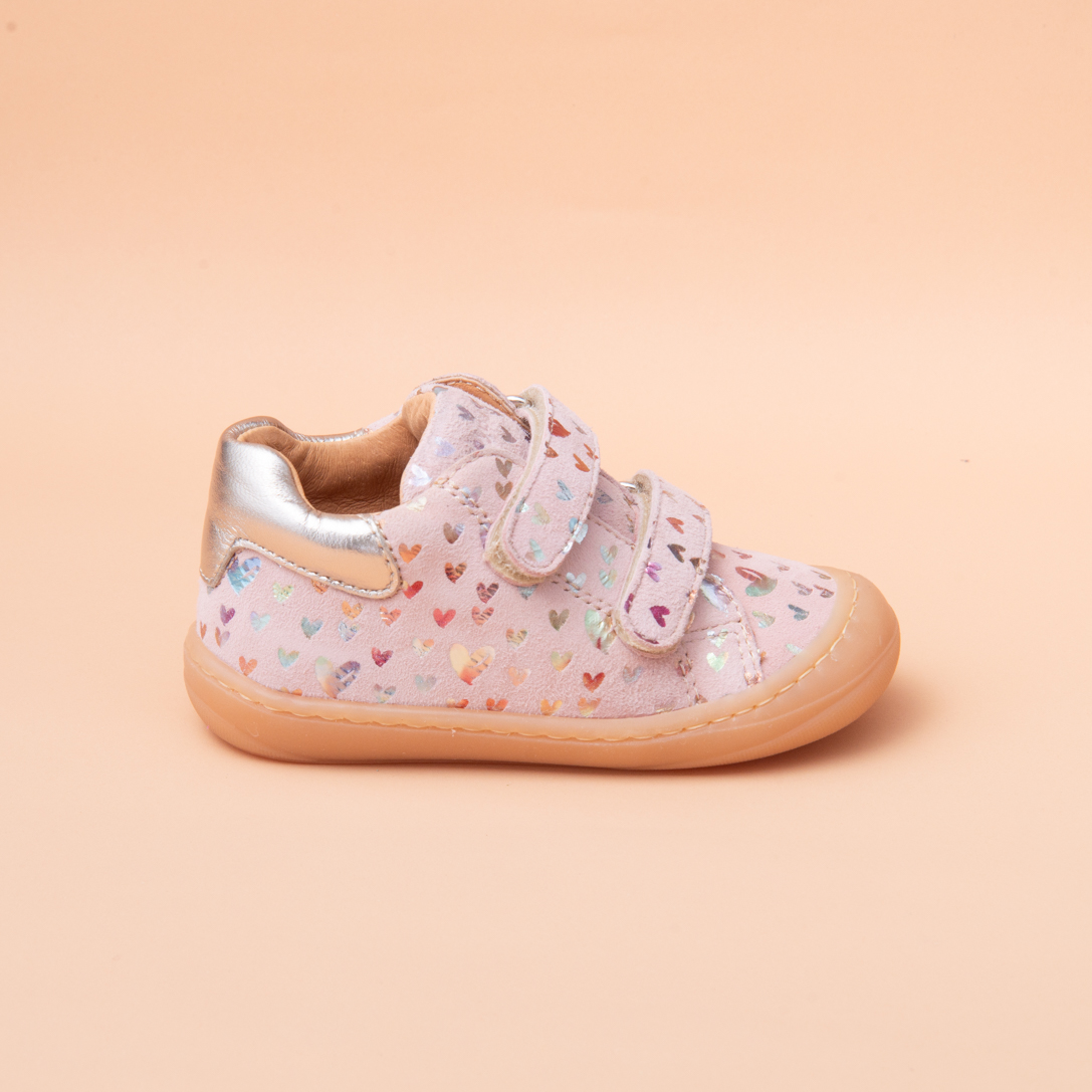 ARGO VELCRO-CUIR IMPRIME ROSE (301-251)